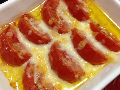 簡単だけど美味しい☆トマトのチーズ焼き